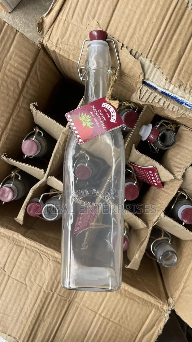 Genuine Kilner Flip Top Glass Preserve Bottles 1L 12pcs · Photo 1