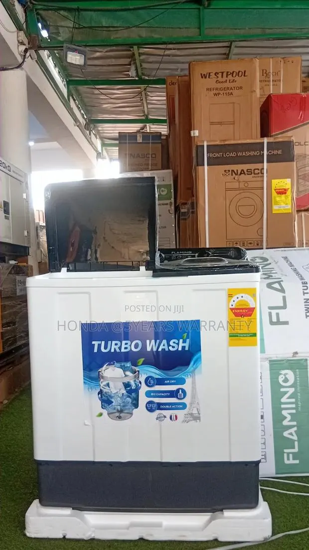Flamino Heavy Duty 12kg Twin Tub Washer – Quick Clean Technology · Photo 1