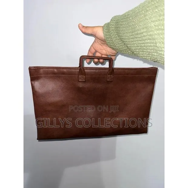 16 Inches Laptop Sleeve Cover Bag Fos Original 2 Leather Brown · Photo 1