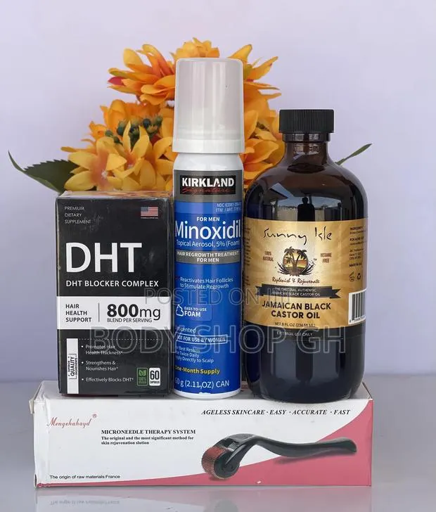 Baldness Regrowth Set - Kirkland Foam + Roller, Jbco + DHT · Photo 1