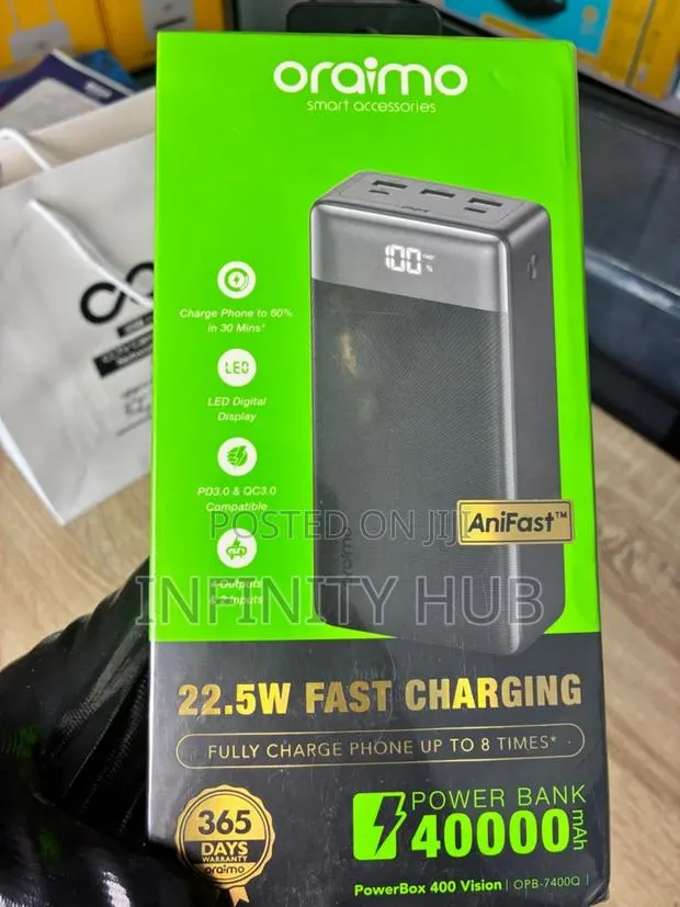 Power Box 400 Vision 40000mah 22.5w Power Bank · Photo 1