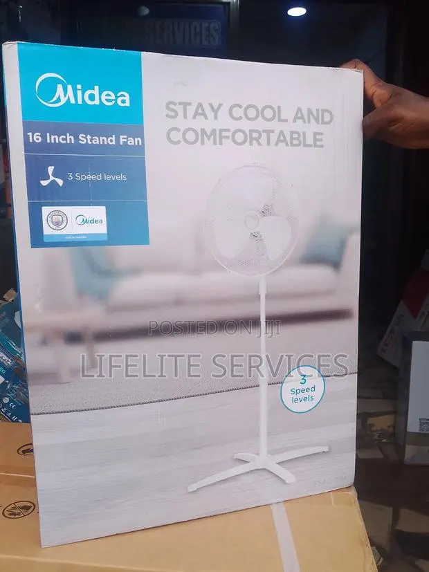 3 Speed Stand Fan - Midea # Stay Cool · Photo 1