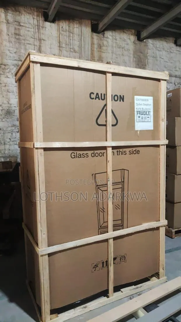 Refrigerator With Double Sliding Glass Doors – Energy Efficient · Photo 1