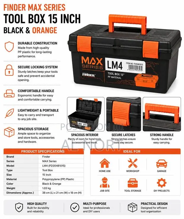 Finder Max Series Tool Box 15 Inch · Photo 1