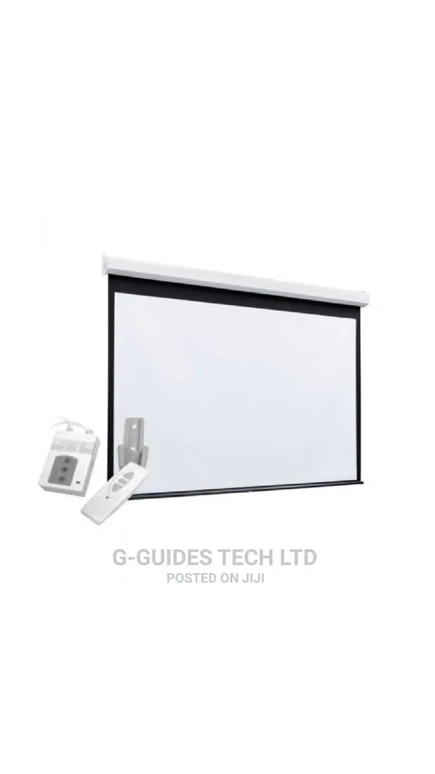 243cm X 243cm Electric Projector Screen With Remote · Photo 1