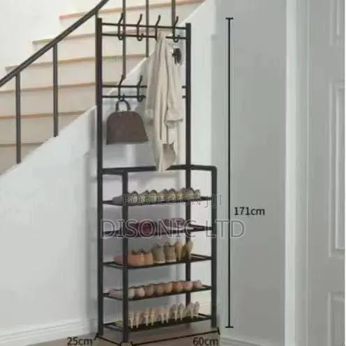 5 Layer Shoe Rack With Hangers · Photo 1