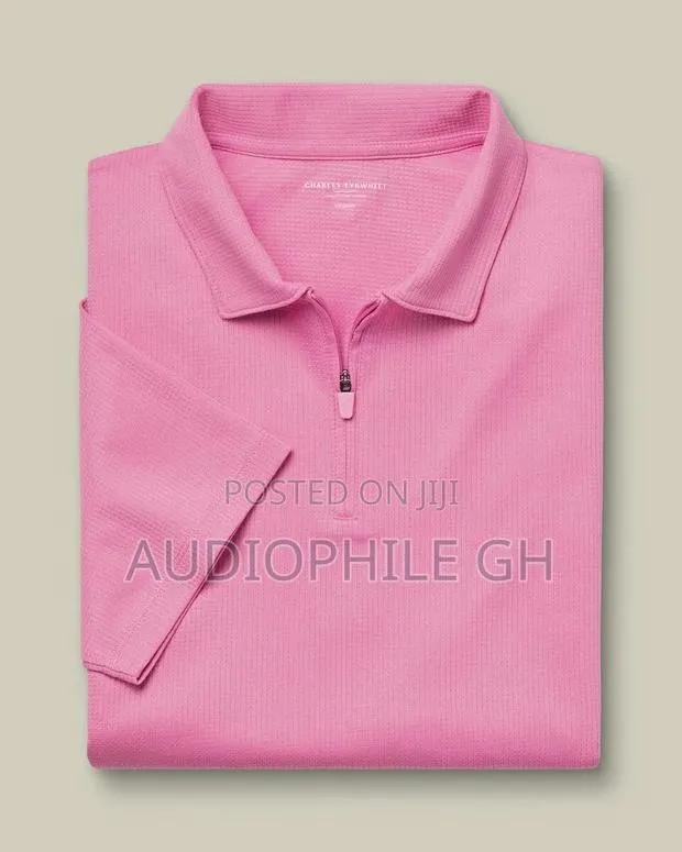 Charles Tyrwhitt Performance Textured Zip-Neck Polo Shirt · Photo 1
