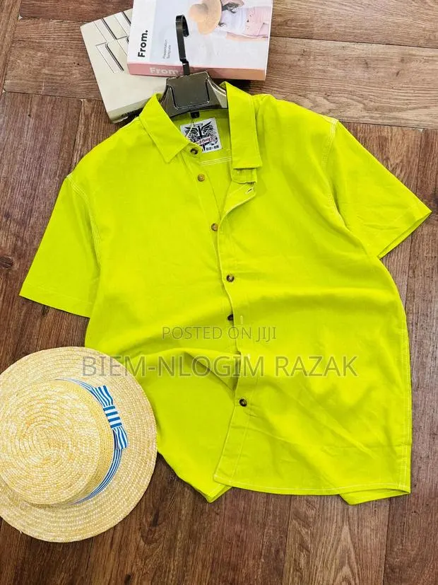 High Quality Linen Plain Shirt Available in Stock · Photo 1