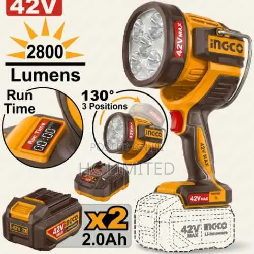 Ingco Cordless Work Lamp - Cwli20887 · Photo 1