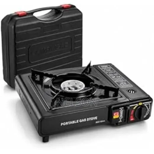 Morgan Black Single-Burner Portable Gas Stove Cassette · Photo 1