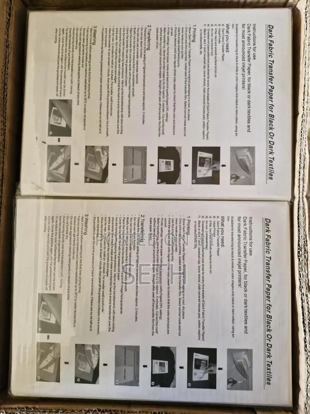 Heat Transfer Paper (Dark/Opaqu) 100sheets · Photo 1