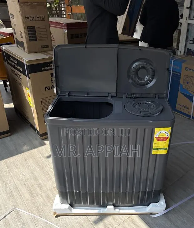 Freestanding Nasco 11kg Twin Tub Washing Machine(Dark Gray) · Photo 1