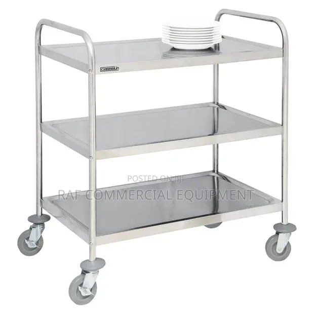 Commercial Stainless Steel Dinning Cart Trolley · Photo 1
