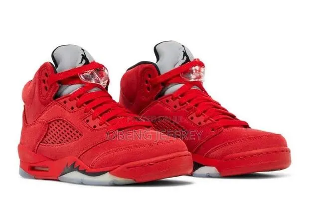 Original Air Jordan 5 Red Suede · Photo 1