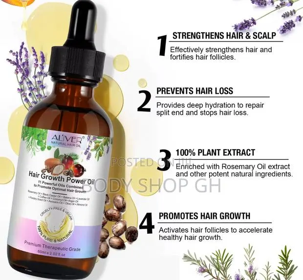 Aliver Hair Growth Power Oil- Castor + Rosemary + Batana + Coconut Oil · Photo 1
