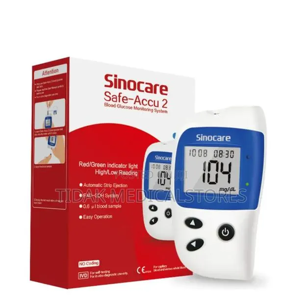 Glucometer + 50strips + 50lancets (Sinocare Safe Accu 2) · Photo 1
