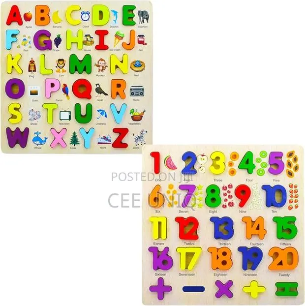 Alphabet and Number Wooden Board · Photo 1