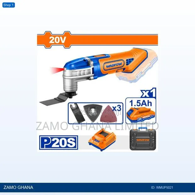 Cordless Multitool 20v Battery - Wmup5021 · Photo 1