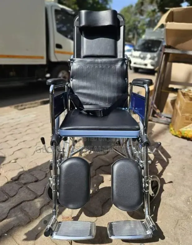 Commode Wheelchair With Back Rest (Long Back) · Photo 1