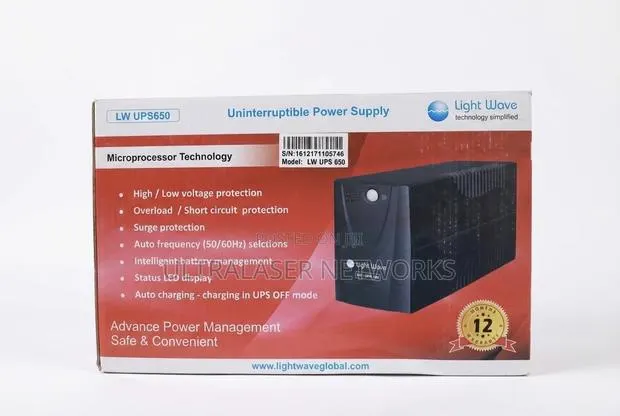 Light Wave Lw Ups 650 Uninterruptible Power Supply · Photo 1