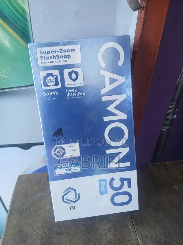New Tecno Camon 50 Pro 256 GB Black · Photo 1