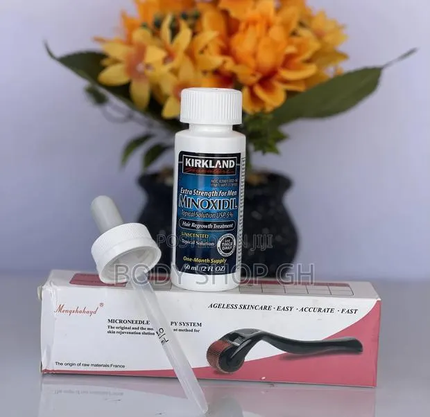 Derma Roller + Kirkland Minoxidil for Hairline and Beard · Photo 1