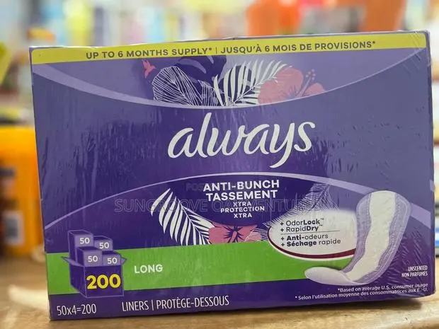 Always Panty Liners Anti Bunch Extra Protection 50cts · Photo 1