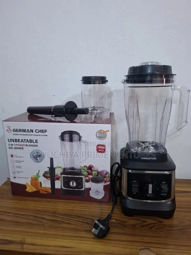 Germany Chef Unbreakable 2-in-1 Powerful Blender With Grinder