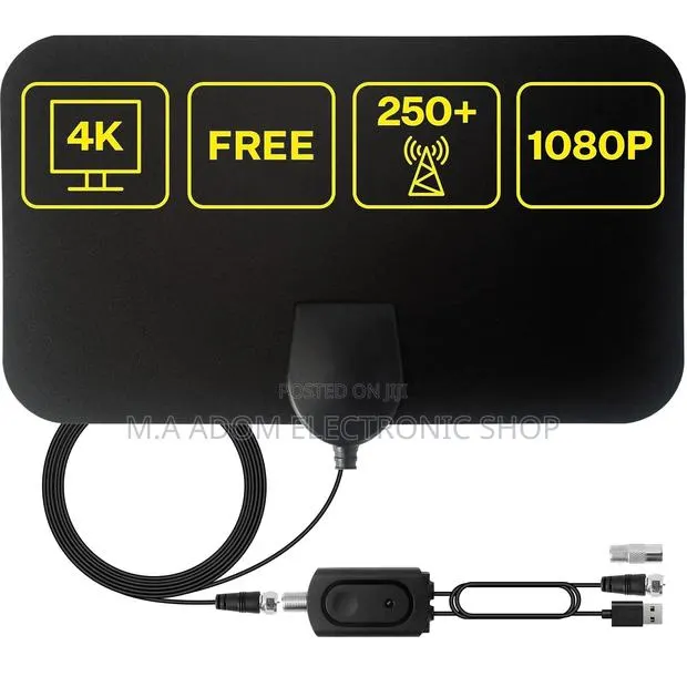 Black Colour Slim Free HD Digital Antenna · Photo 1
