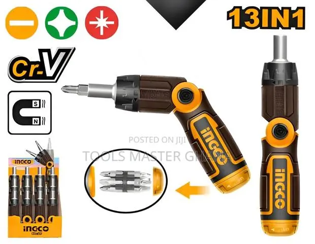 13 in 1 Ratchet Screwdriver Set - Akisd1208 · Photo 1
