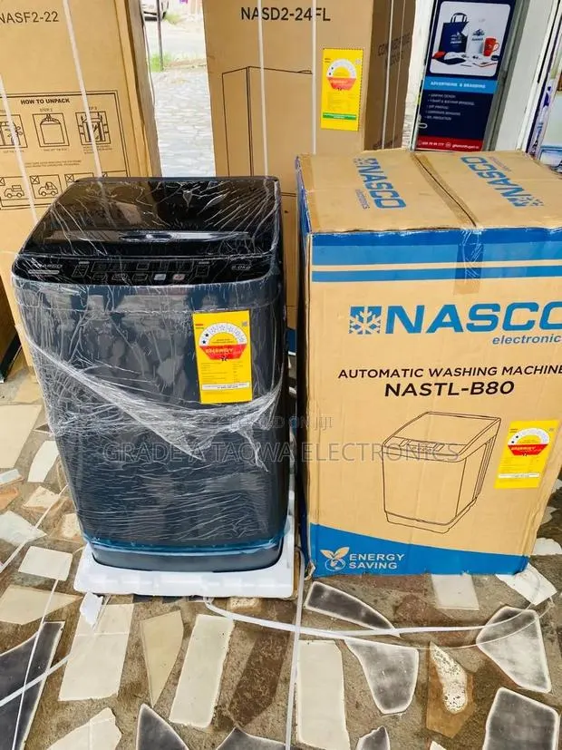 Nasco 8kg Full-Automatic Top Load Washing Machine · Photo 1