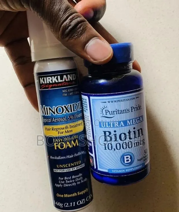 Ultra Mega Biotin + Kirkland Foam Combo 4 Receding Hairline · Photo 1