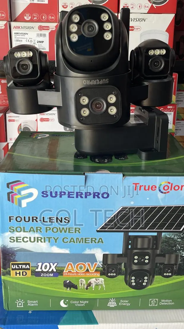 Superpro Four-Lens Solar Security Camera · Photo 1