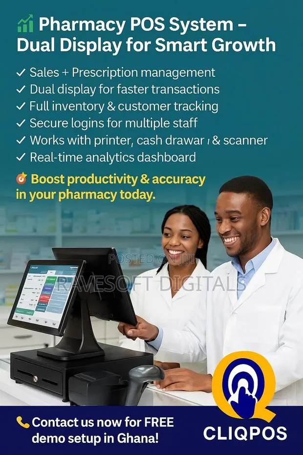 Pharmacy Pos System – Dual Display for Smart Growth · Photo 1