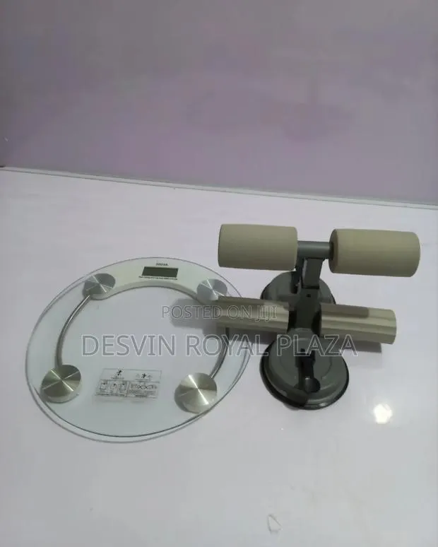 Sit Up Bar + Digital Personal Weighing Scale · Photo 1