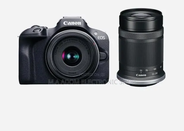 EOS R100 Mirrorless Camera With 18-45mm and 55-210mm Lenses · Photo 1