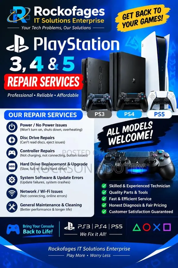PlayStation 3, 4 & 5 Repair Services · Photo 1