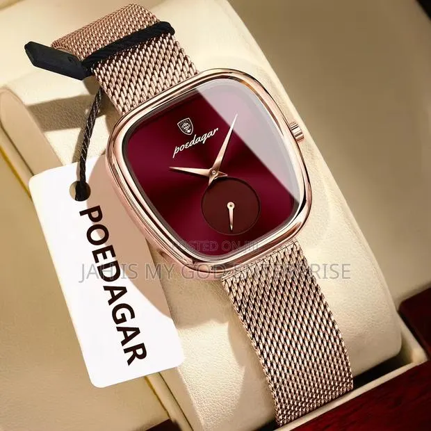 Poedagar 783 Luxury Stainless Steel Mesh Women's Watch-Rose Gold Gold · Photo 1