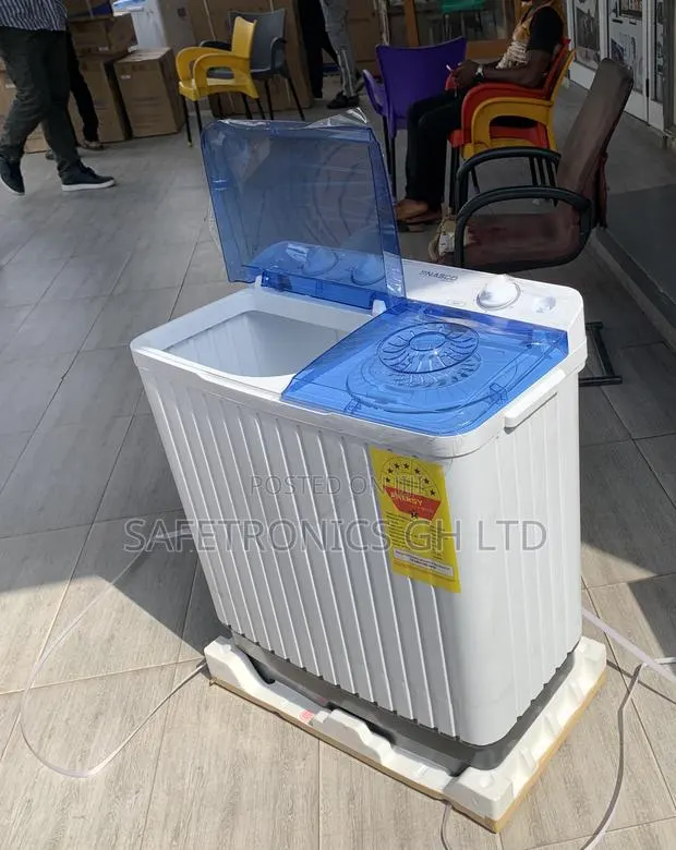 Try Lastest Nasco Washing Machine Semi Automatic 8 Kg White · Photo 1