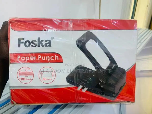 Durable Foska Office Heavy Duty Metal Manual Paper Punch . · Photo 1