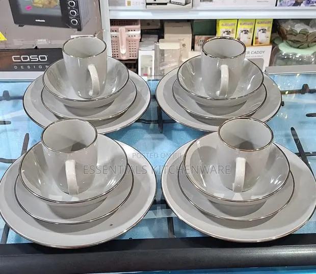16pcs Dinner Set Grey · Photo 1