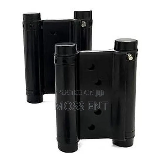 Double Action Spring Hinges N/T 4inch Black - Dah-Bl4 · Photo 1