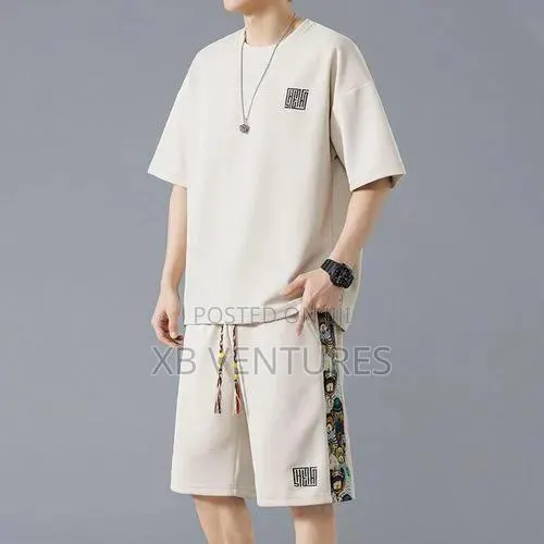 Men's 2-in-1 Short Sleeve Shorts Set · Photo 1