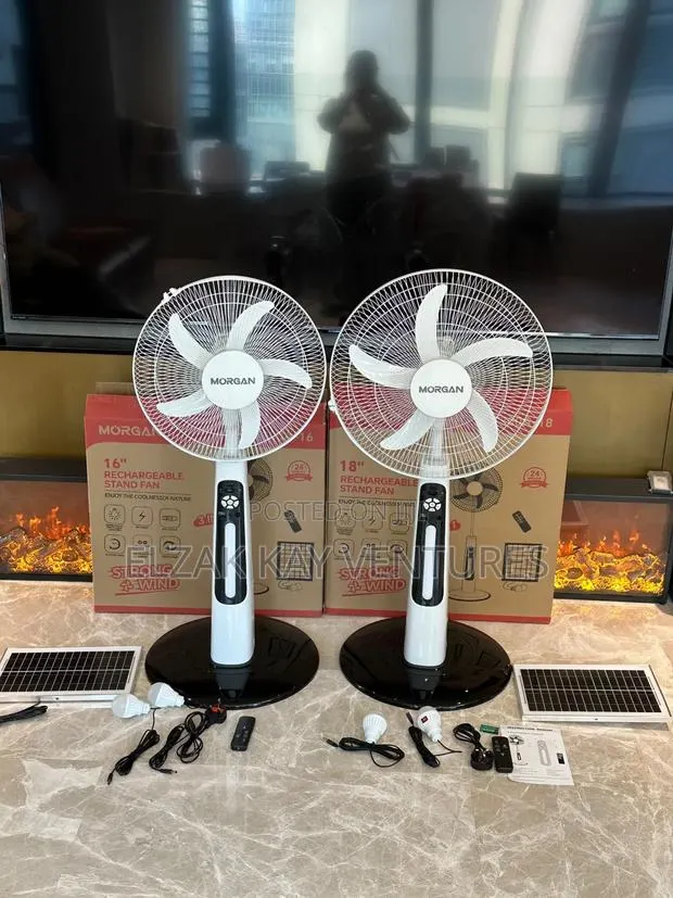 Strong Wind Solar Rechargeable Fan · Photo 1