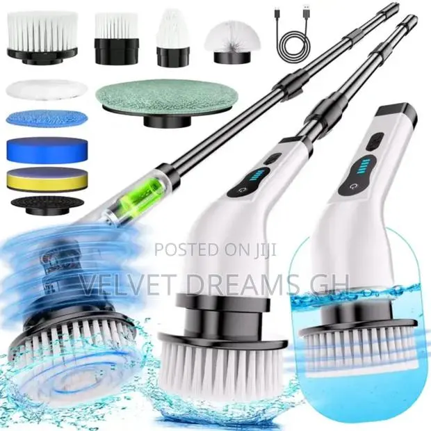 9 in 1 Electric Spin Scrubber Powerful Cleaning Brush · Photo 1