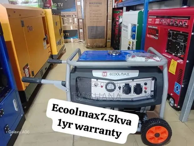 Ecoolmax 7.5kVA Key Start Generator – Fuel Efficient7.5kva · Photo 1
