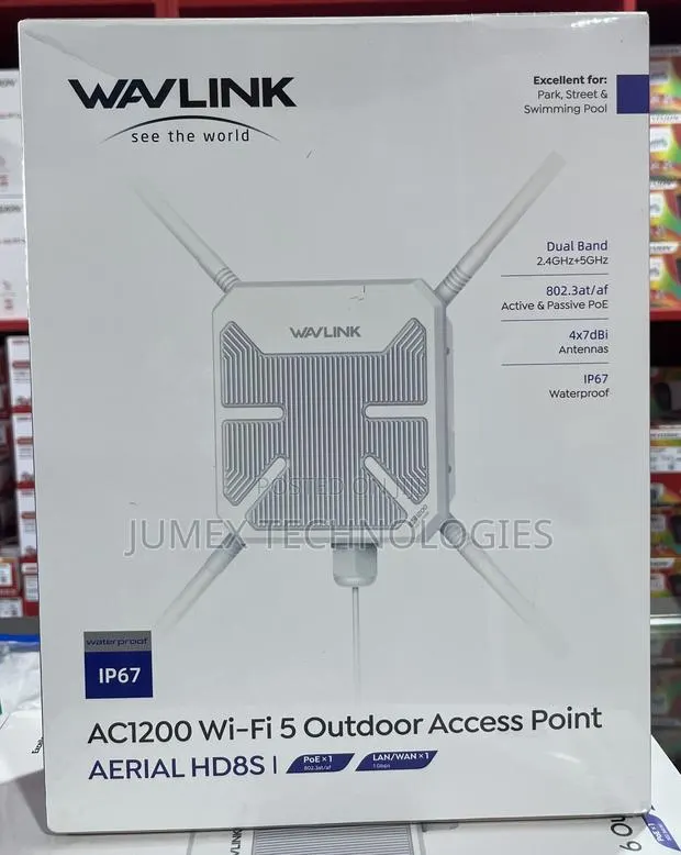 WAVELINK AC1200 Wi-Fi 5 Outdoor Access Point AERIAL HD8S WL-WN588HA2 · Photo 1