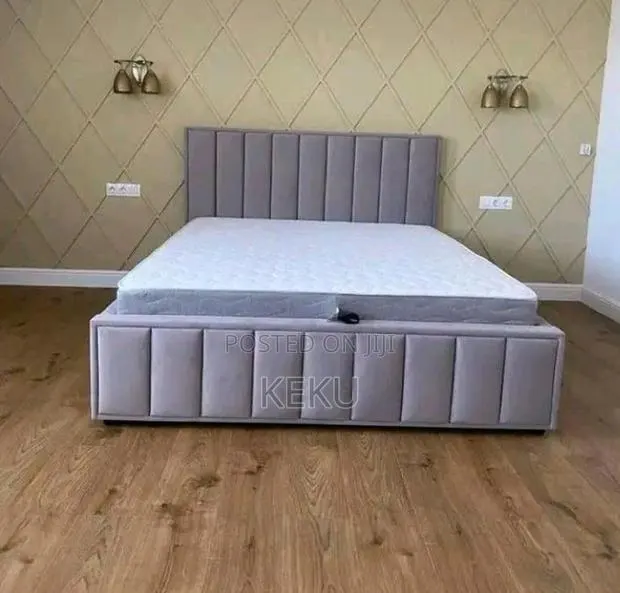Off White Bed With Mattress · Photo 1