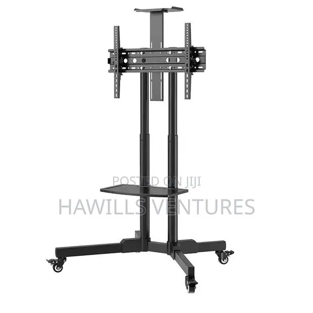 Mobile Tv Stand Typically Accommodate 32 -70" Screen. · Photo 1