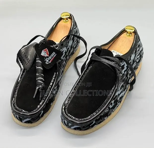 Original Clarks Wallabees Black Brown Grey N Green · Photo 1